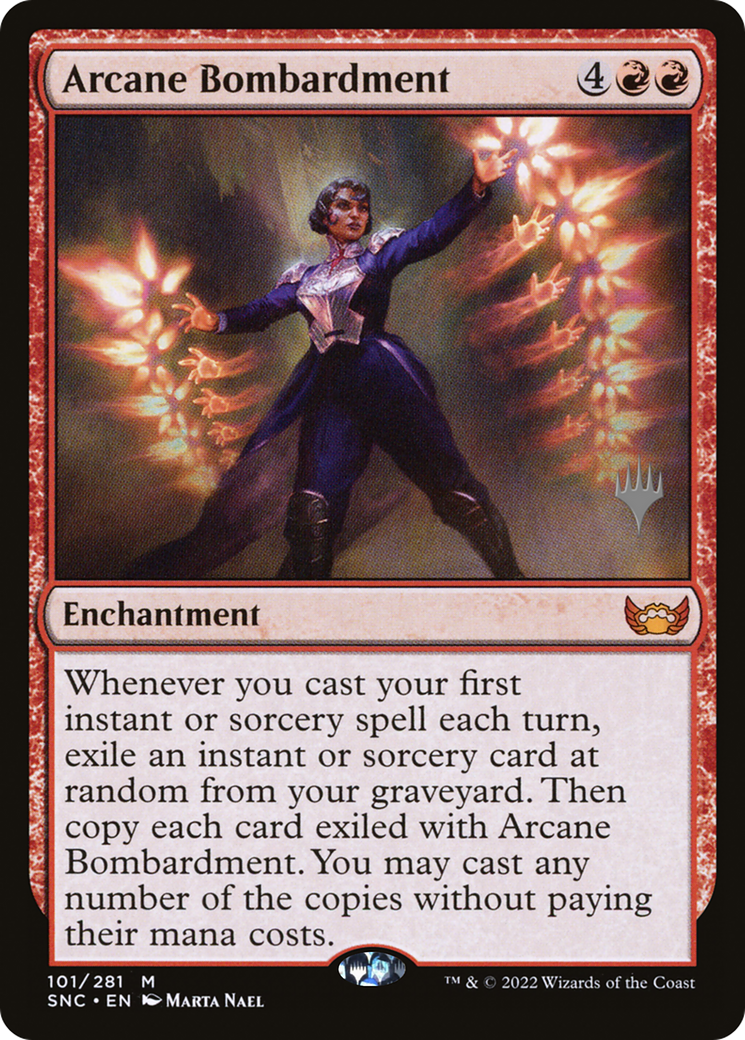 Image of Arcane Bombardment (Promo Pack) [Streets of New Capenna Promos]