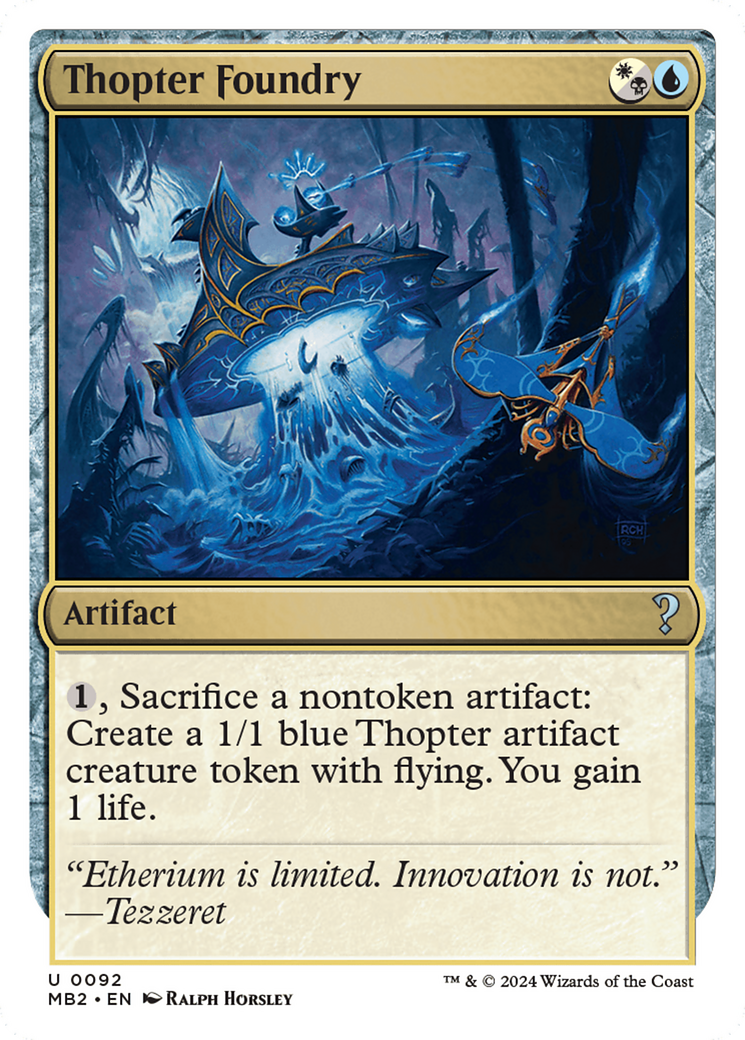 Image of Thopter Foundry (White Border) [Mystery Booster 2]