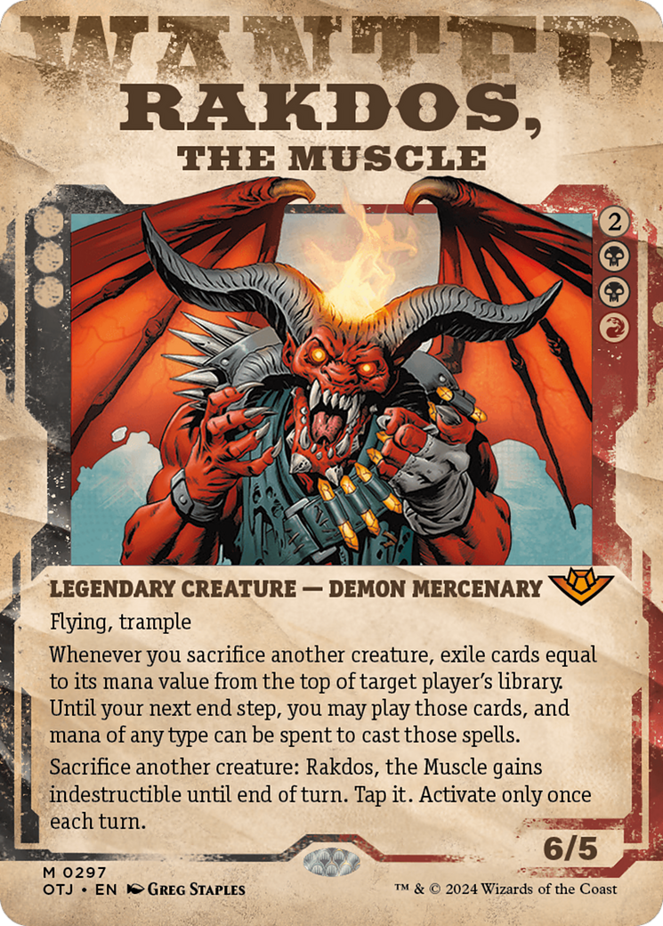 Image of Rakdos, the Muscle (Showcase) [Outlaws of Thunder Junction]