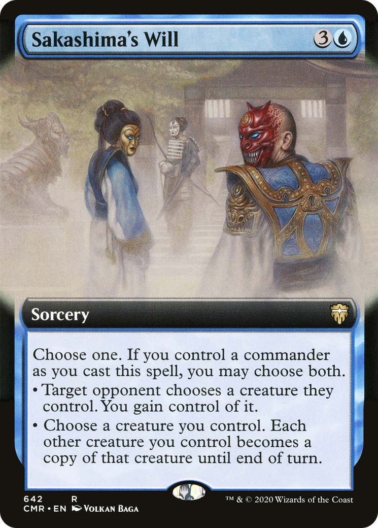 Image of Sakashima's Will (Extended Art) [Commander Legends]