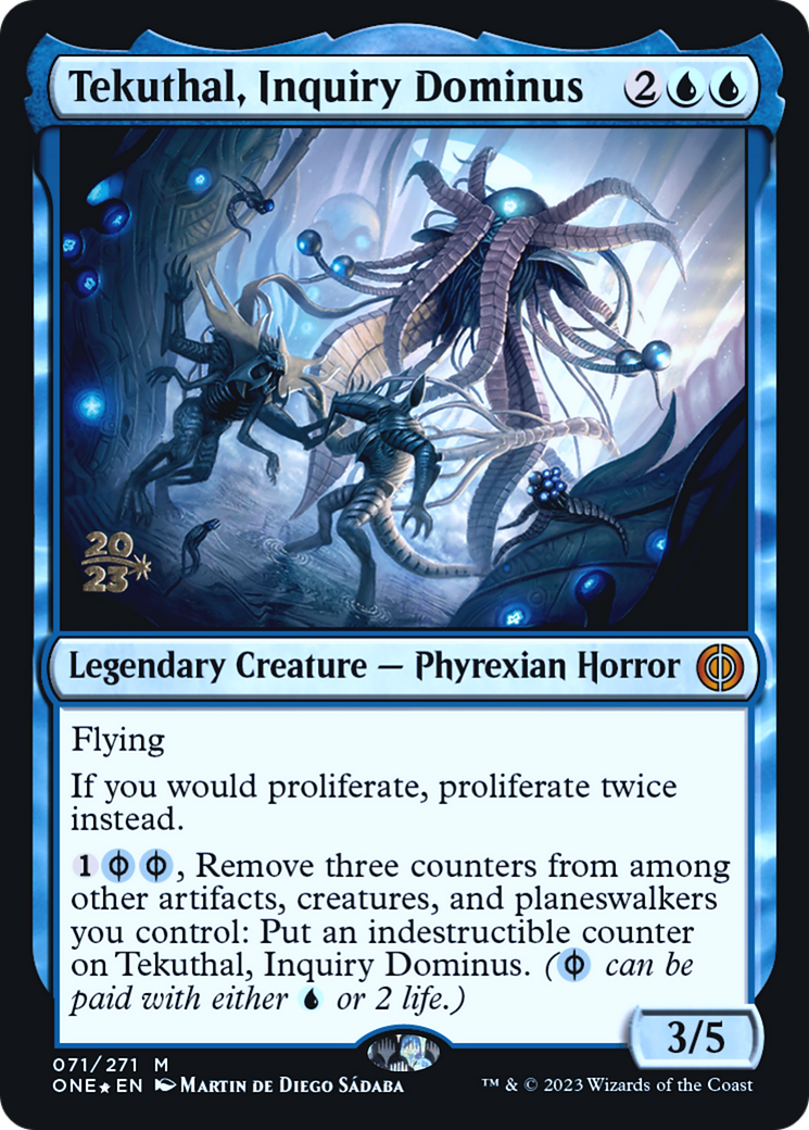 Image of Tekuthal, Inquiry Dominus [Phyrexia: All Will Be One Prerelease Promos]