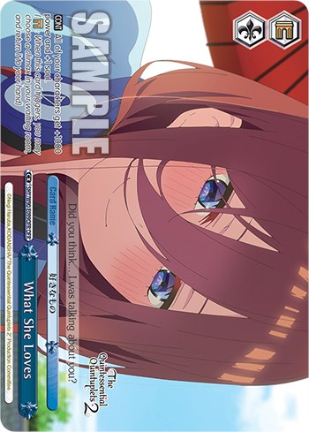 Image of What She Loves (5HY/W90-E099OFR OFR) [The Quintessential Quintuplets 2]