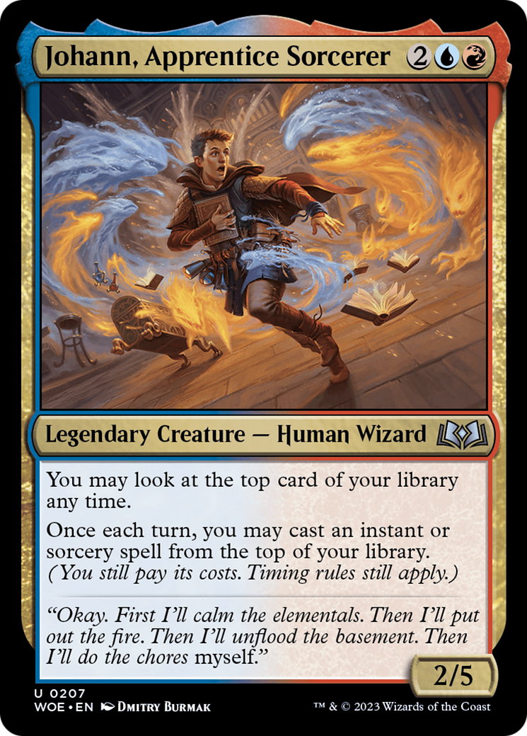 Image of Johann, Apprentice Sorcerer [Wilds of Eldraine]