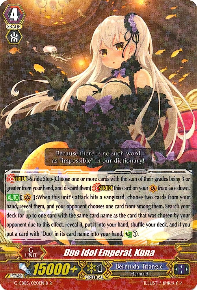 Image of Duo Idol Emperal, Kuna (Black) (G-CB05/020EN B) [Prismatic Divas]