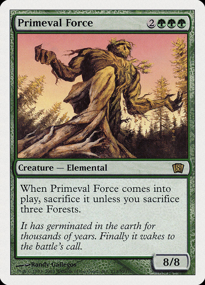 Image of Primeval Force (8th Edition) [Oversize Cards]