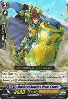 Image of Knight of Evening Glow, Capoir (G-SD02/008EN) [G-Start Deck 2: Knight of the Sun]