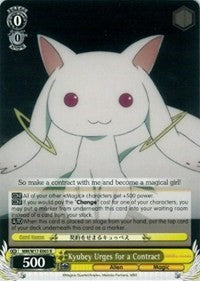 Kyubey Urges for a Contract (MM/W17-E003 R) [Puella Magi Madoka Magica]