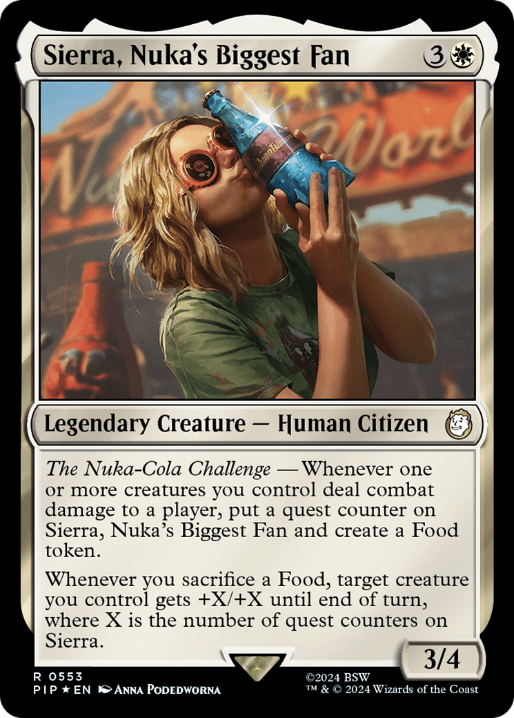 Image of Sierra, Nuka's Biggest Fan (Surge Foil) [Fallout]