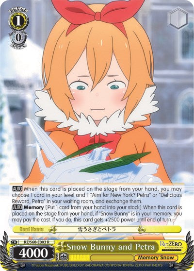 Image of Snow Bunny and Petra (RZ/S68-E003 R) [Re:ZERO Memory Snow]