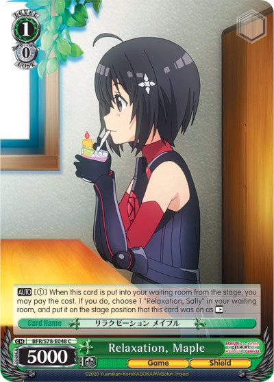 Image of Relaxation, Maple (BFR/S78-E048 C) [BOFURI: I Don't Want to Get Hurt, so I'll Max Out My Defense]