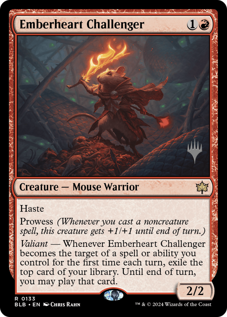 Image of Emberheart Challenger (Promo Pack) [Bloomburrow Promos]