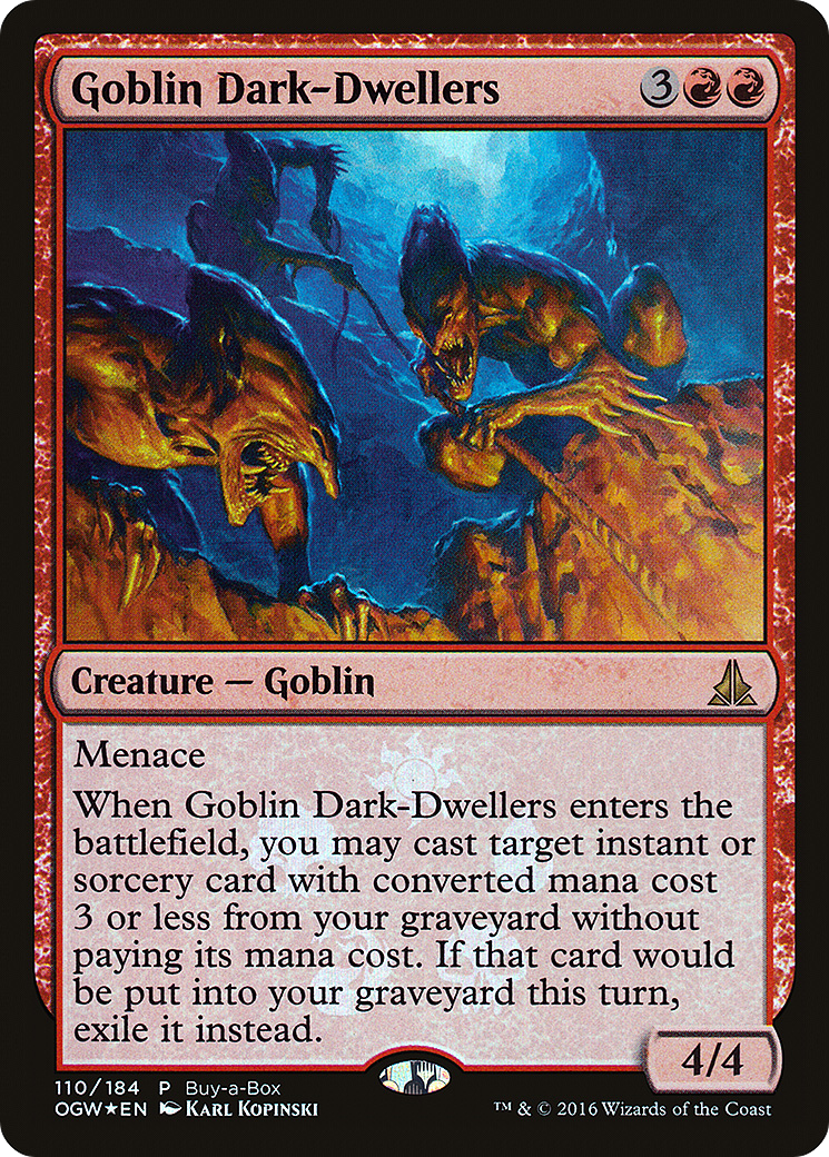 Image of Goblin Dark-Dwellers (Buy-A-Box) [Oath of the Gatewatch Promos]