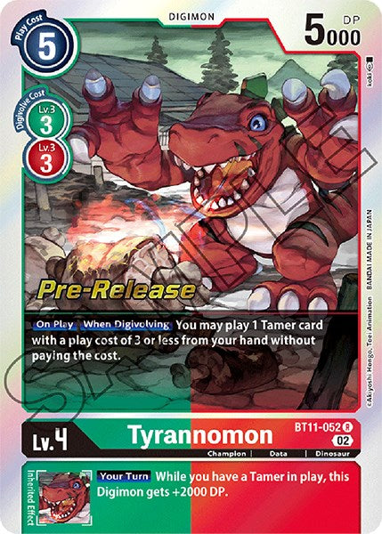Image of Tyrannomon [BT11-052] [Dimensional Phase Pre-Release Promos]