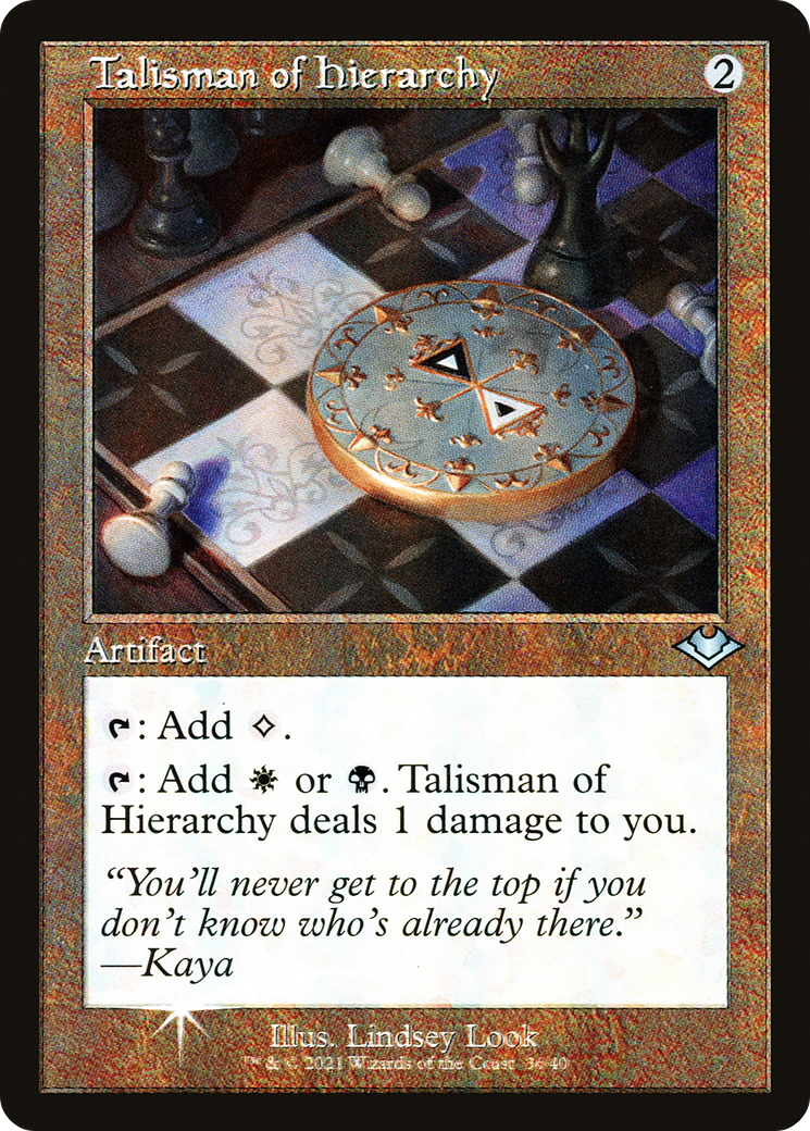 Image of Talisman of Hierarchy (Retro) [Modern Horizons]