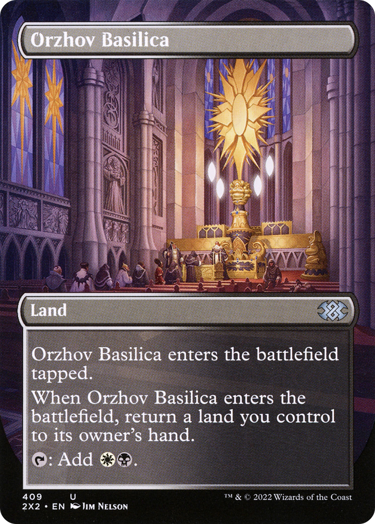 Image of Orzhov Basilica (Borderless Alternate Art) [Double Masters 2022]