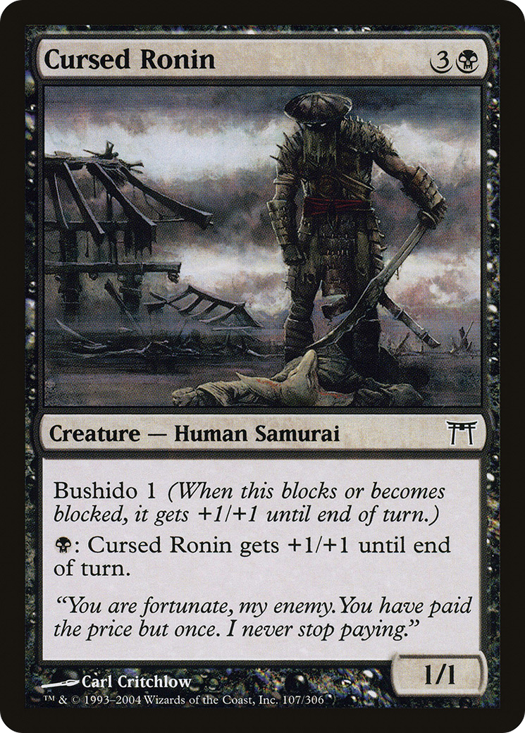 Image of Cursed Ronin [Champions of Kamigawa]
