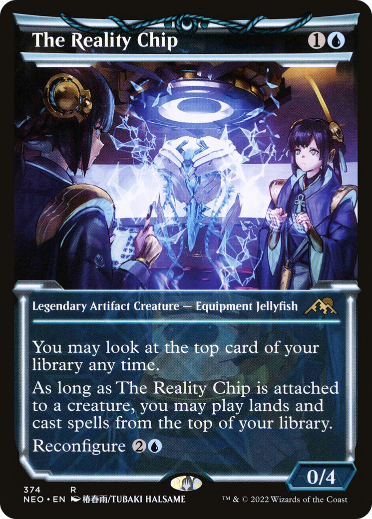 Image of The Reality Chip (Showcase Soft Glow) [Kamigawa: Neon Dynasty]