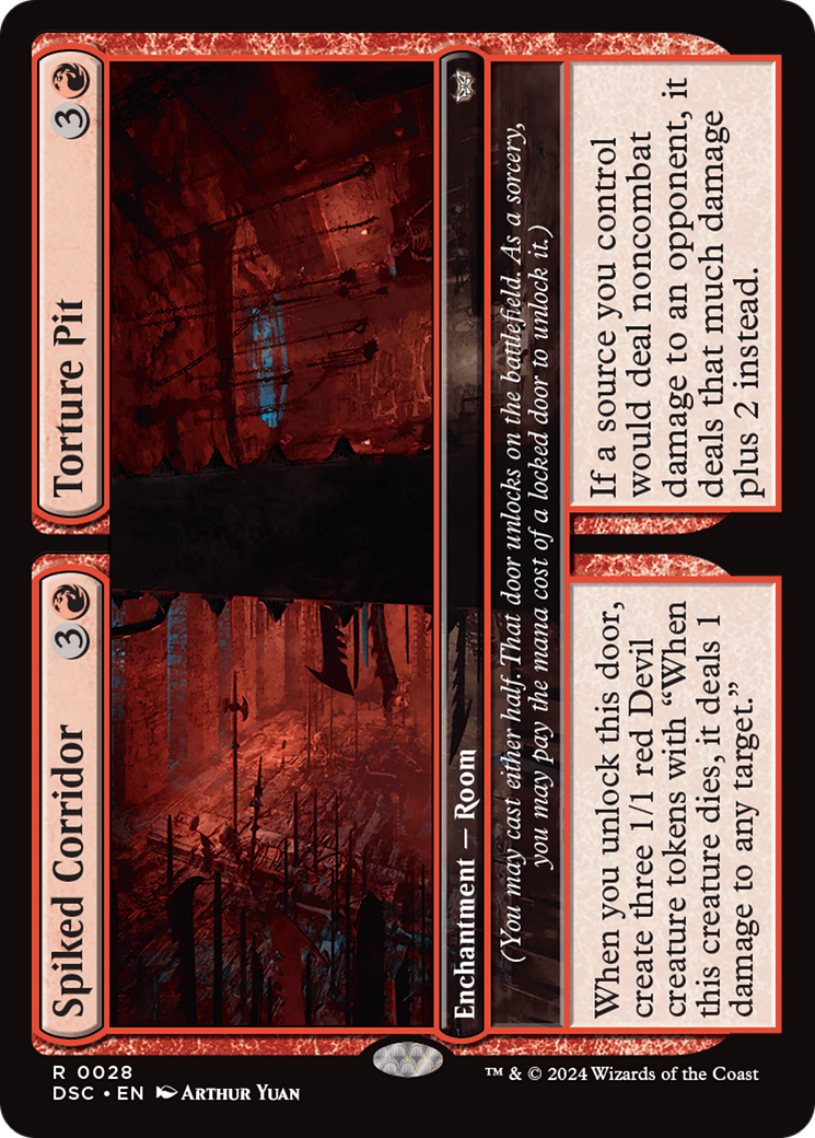 Image of Spiked Corridor // Torture Pit [Duskmourn: House of Horror Commander]