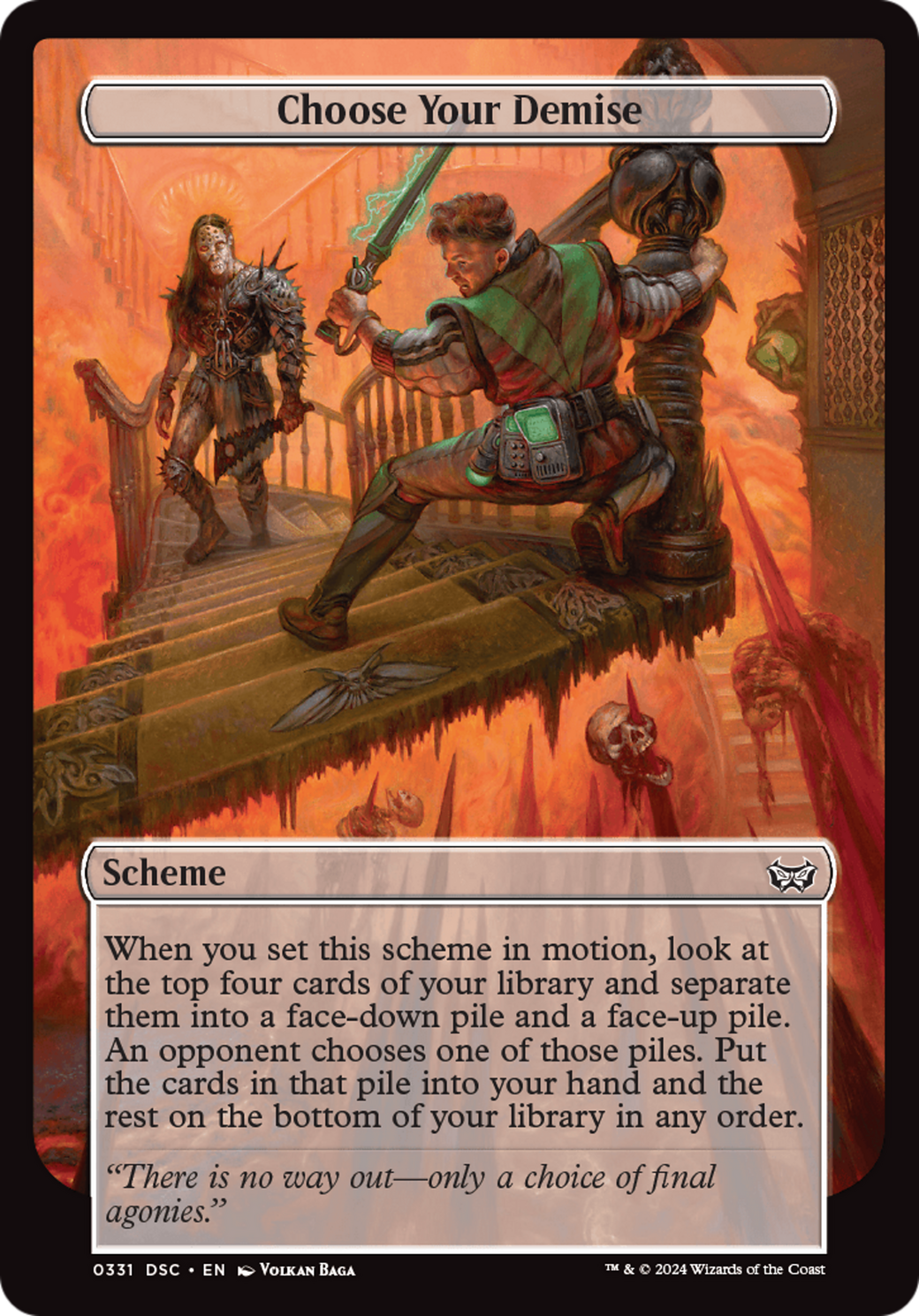 Image of Choose Your Demise (Full Art) [Duskmourn: Archenemy]