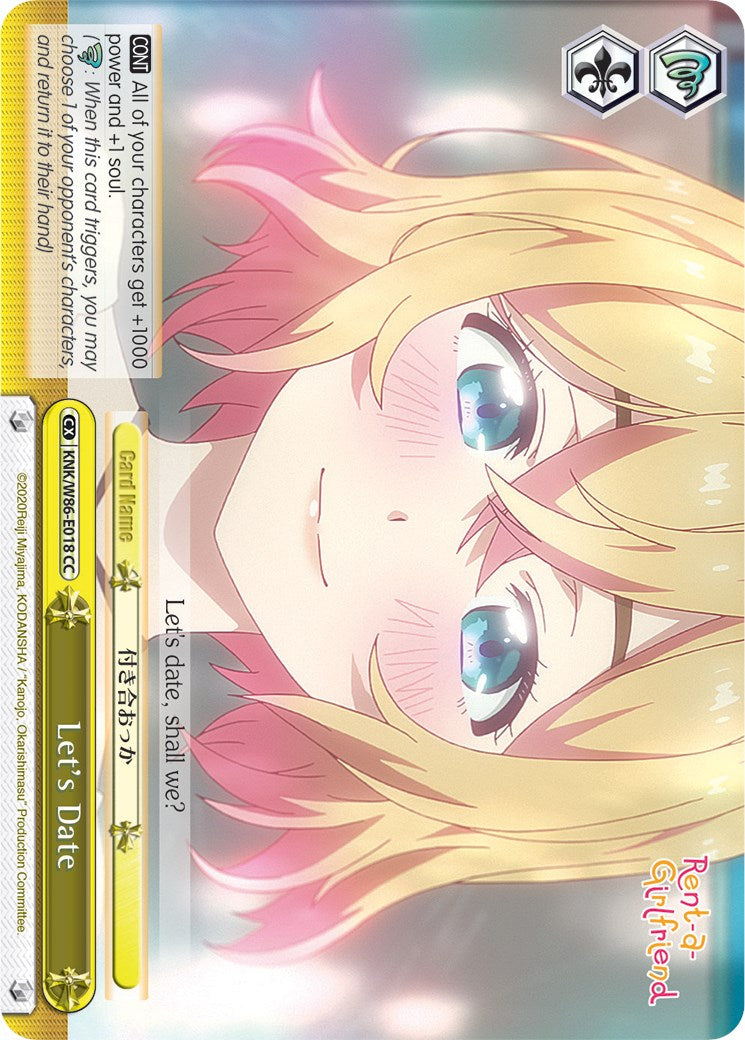 Image of Let's Date (KNK/W86-E018 CC) [Rent-A-Girlfriend]