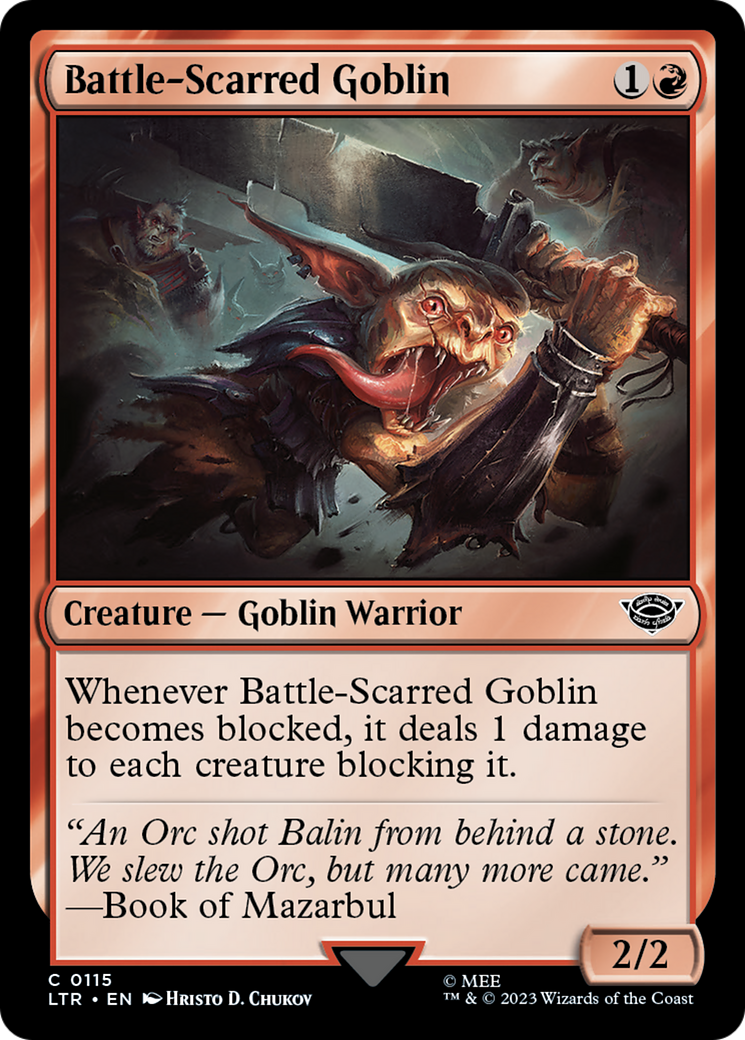 Image of Battle-Scarred Goblin [The Lord of the Rings: Tales of Middle-Earth]
