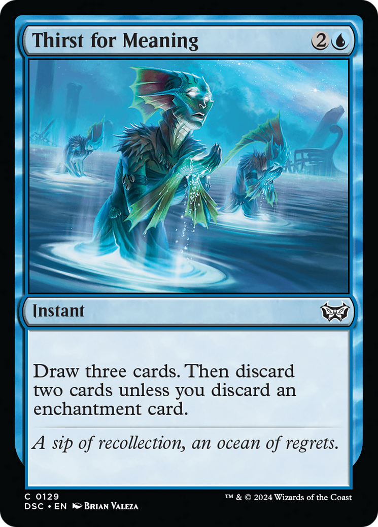 Image of Thirst for Meaning [Duskmourn: House of Horror Commander]