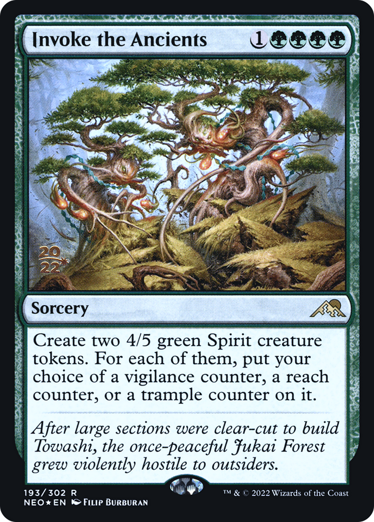 Image of Invoke the Ancients [Kamigawa: Neon Dynasty Prerelease Promos]