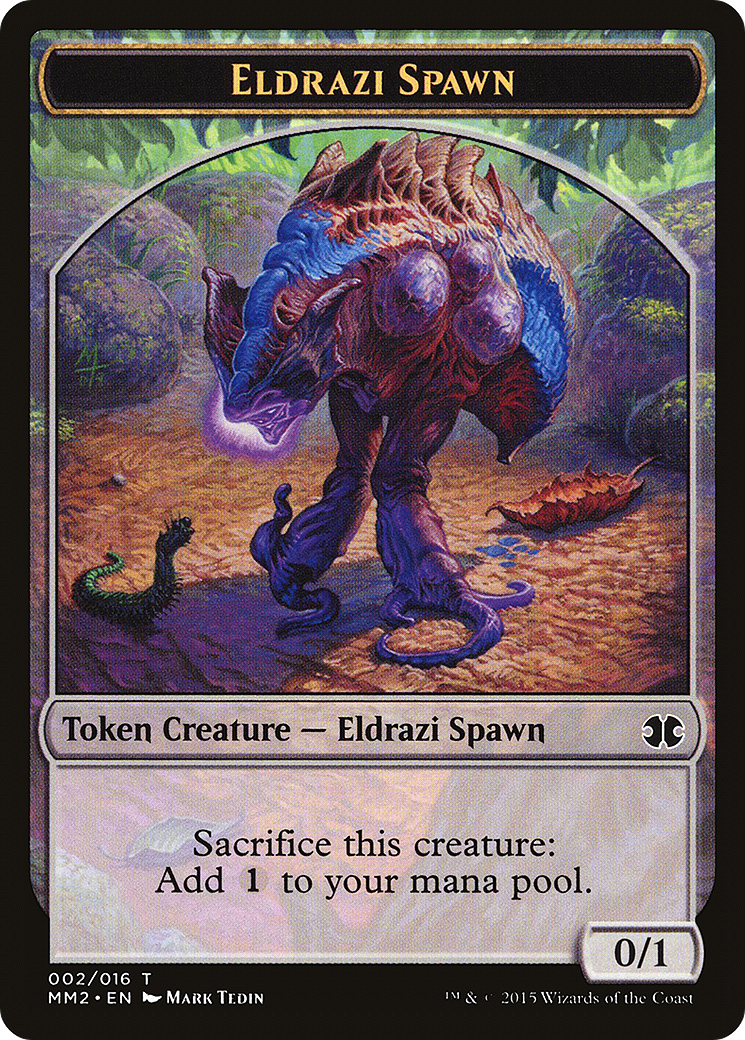 Image of Eldrazi Spawn Token (002/016) [Modern Masters 2015 Tokens]