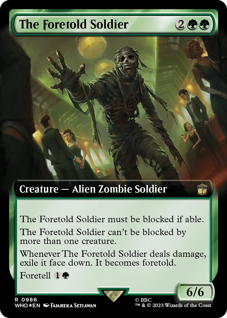 Image of The Foretold Soldier (Extended Art) (Surge Foil) [Doctor Who]