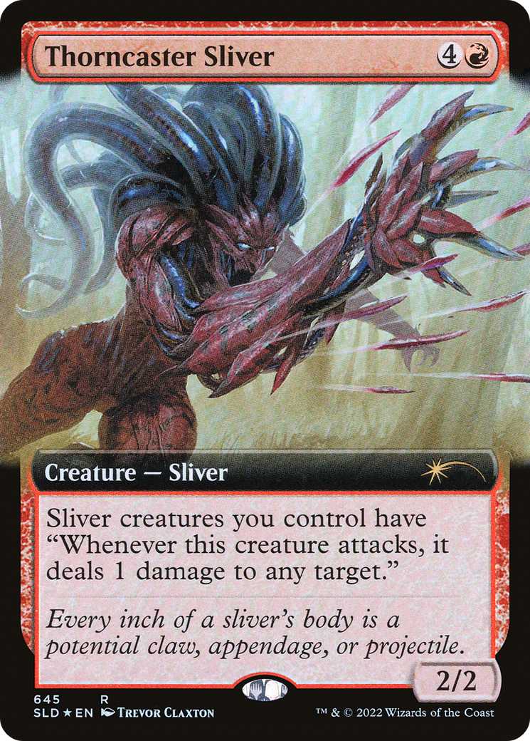 Image of Thorncaster Sliver (Extended Art) [Secret Lair Drop Series]