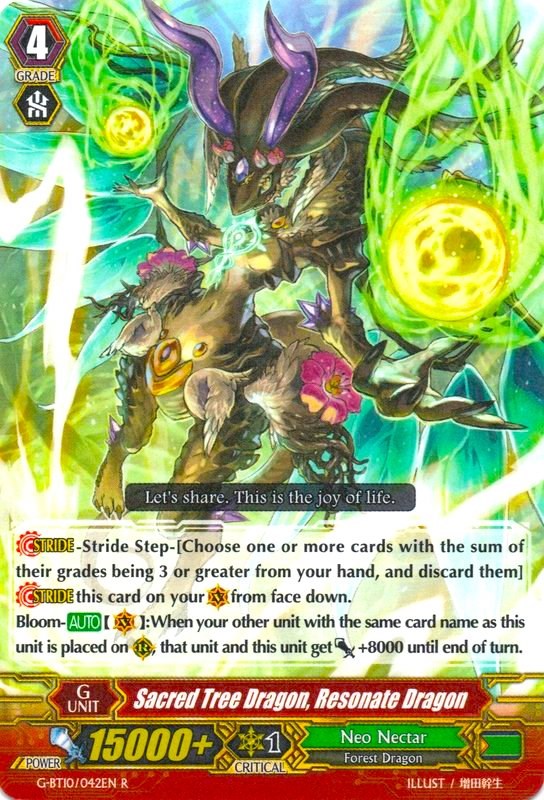 Image of Sacred Tree Dragon, Resonate Dragon (G-BT10/042EN) [Raging Clash of the Blade Fangs]