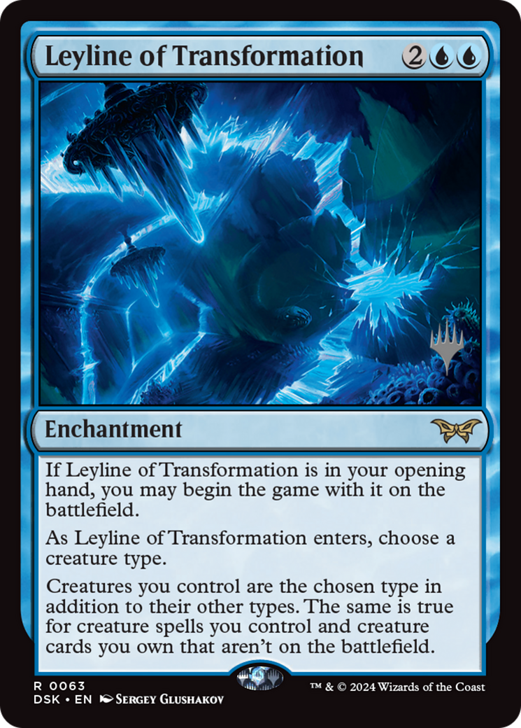 Image of Leyline of Transformation (Promo Pack) [Duskmourn: House of Horror Promos]