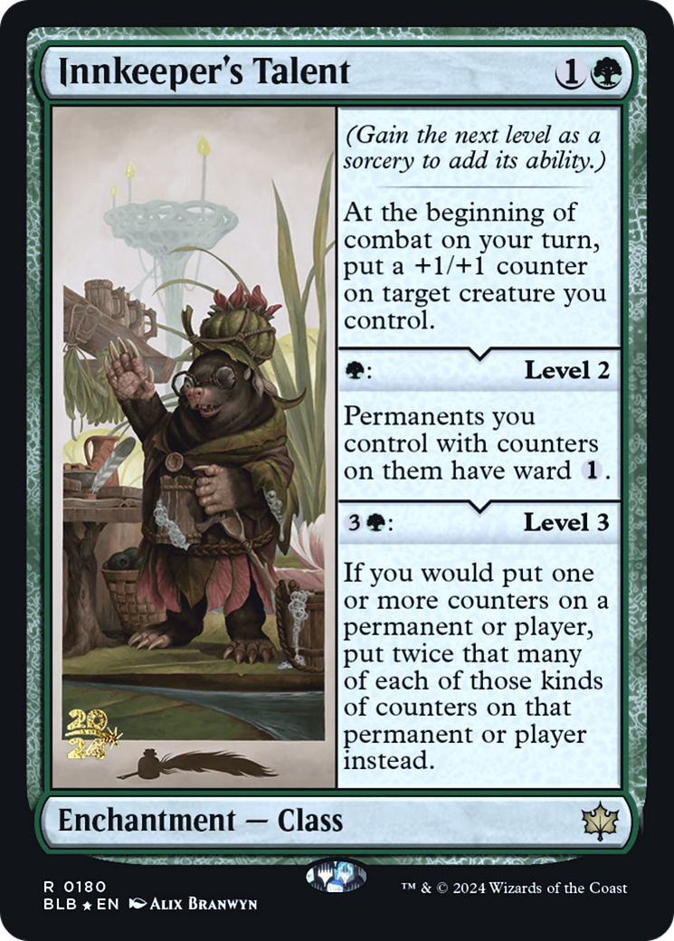 Image of Innkeeper's Talent [Bloomburrow Prerelease Promos]