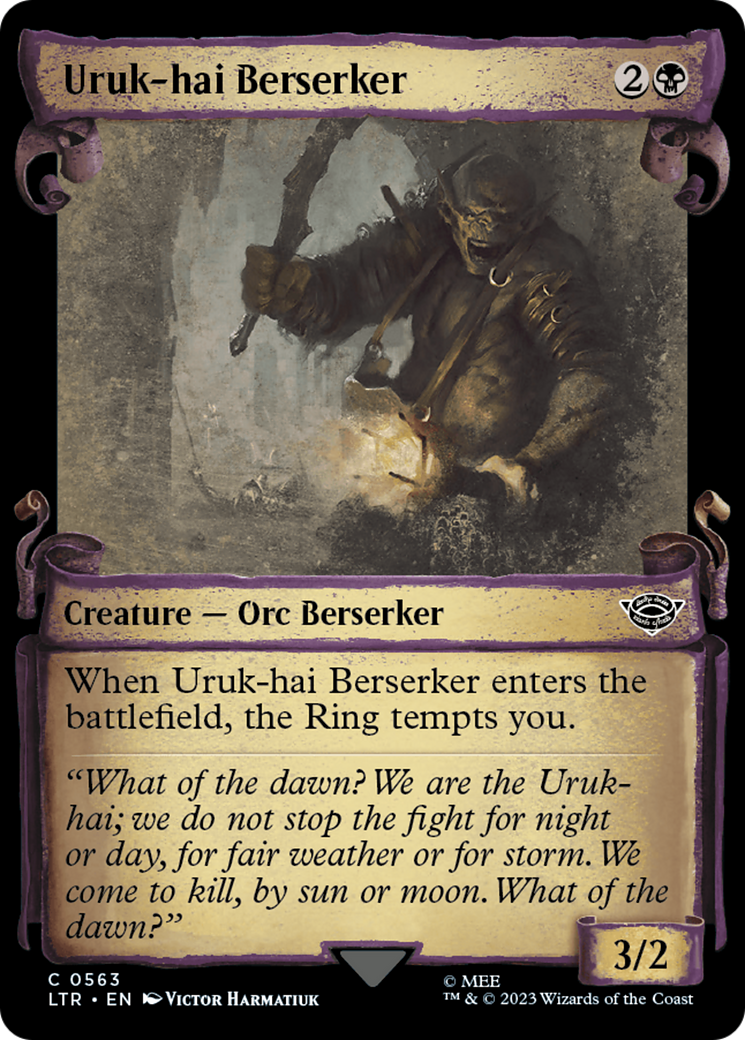 Image of Uruk-hai Berserker [The Lord of the Rings: Tales of Middle-Earth Showcase Scrolls]
