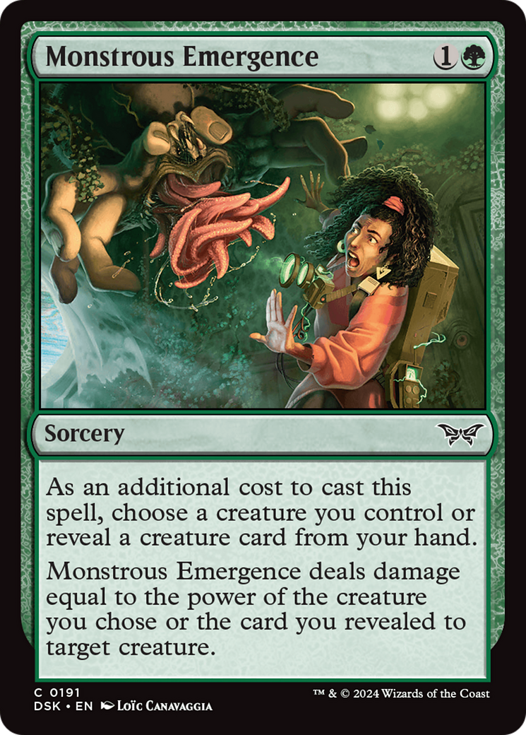 Image of Monstrous Emergence [Duskmourn: House of Horror]
