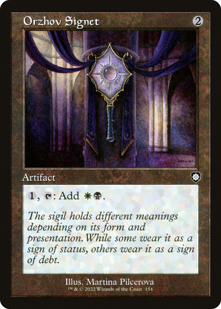 Image of Orzhov Signet (Retro) [The Brothers' War Commander]