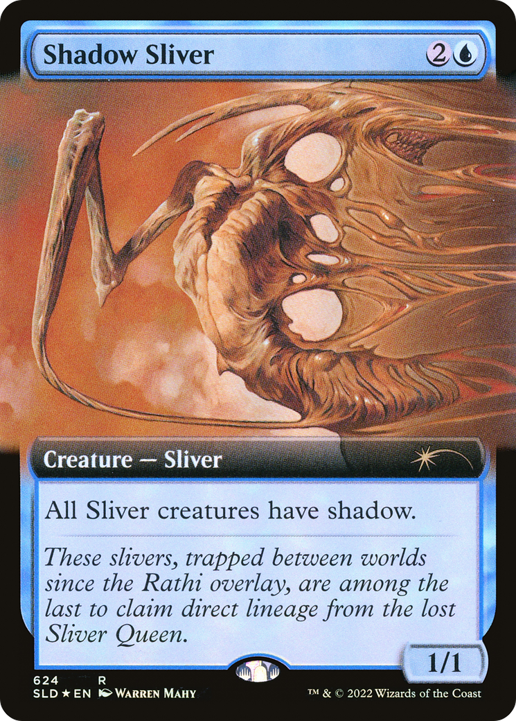 Image of Shadow Sliver (Extended Art) [Secret Lair Drop Promos]