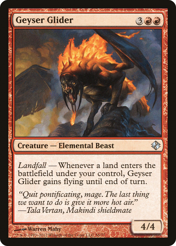Image of Geyser Glider [Duel Decks: Venser vs. Koth]