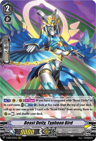 Image of Beast Deity, Typhoon Bird (V-SS08/037EN) [Clan Selection Plus Vol.2]