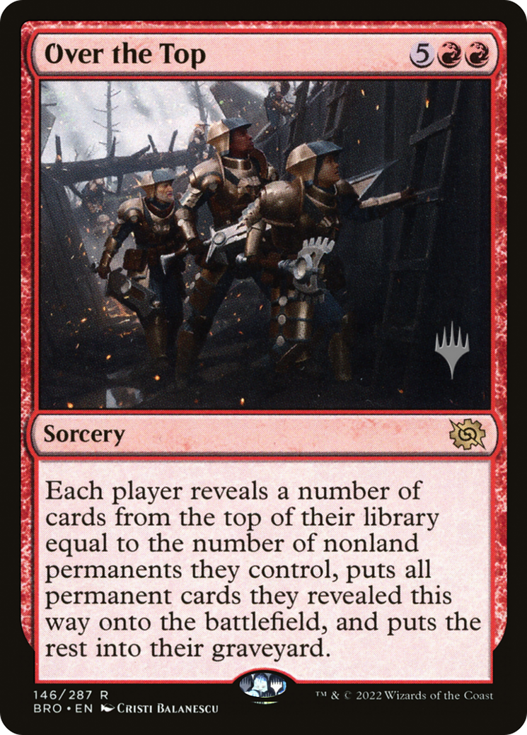 Image of Over the Top (Promo Pack) [The Brothers' War Promos]