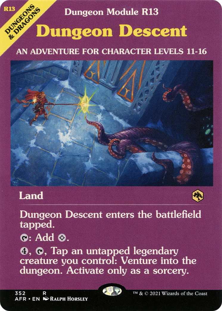 Image of Dungeon Descent (Dungeon Module) [Dungeons & Dragons: Adventures in the Forgotten Realms]