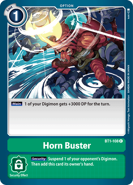 Image of Horn Buster [BT1-108] [Release Special Booster Ver.1.0]