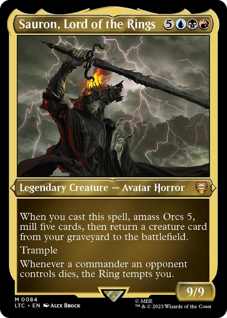 Image of Sauron, Lord of the Rings (Display Commander) [The Lord of the Rings: Tales of Middle-Earth Commander]