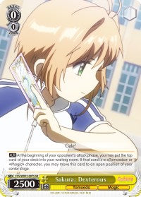 Image of Sakura: Dexterous (CCS/WX01-007S SR) [Cardcaptor Sakura: Clear Card]