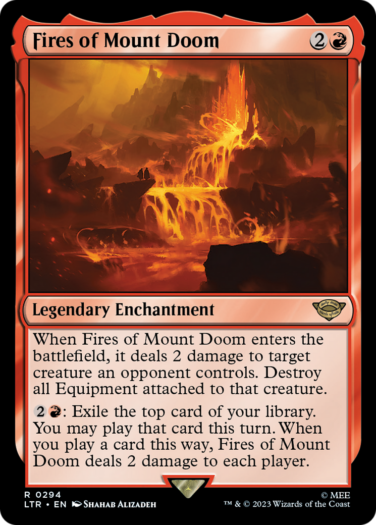 Image of Fires of Mount Doom (LTR-294) - The Lord of the Rings: Tales of Middle-earth Foil