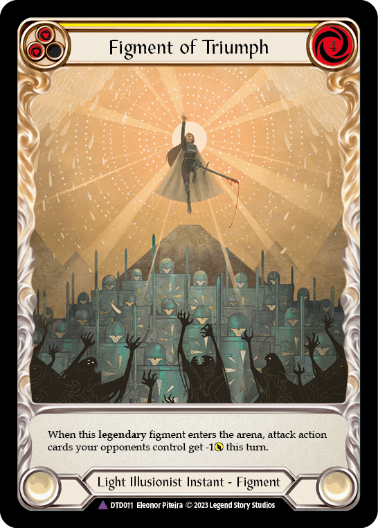 Image of Figment of Triumph // Victoria, Archangel of Triumph (Marvel) [DTD011] (Dusk Till Dawn)  Cold Foil