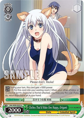 Image of Clothes That'd Make One Happy, Origami [Date A Live Vol.2]