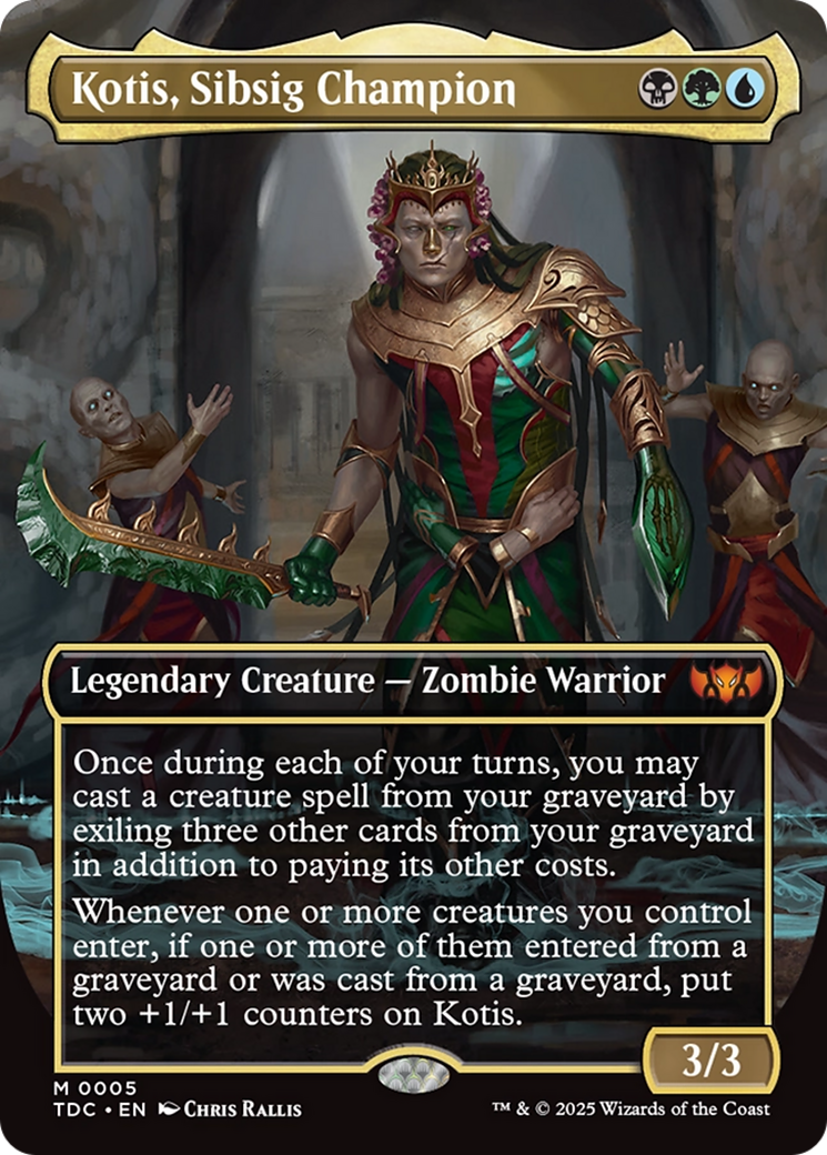 Image of Kotis, Sibsig Champion (Borderless) [Tarkir: Dragonstorm Commander]