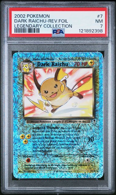 Image of Dark Raichu (Legendary Collection) 7/110 PSA 7