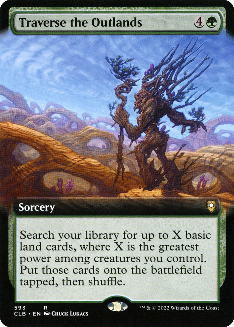 Image of Traverse the Outlands (Extended Art) [Commander Legends: Battle for Baldur's Gate]